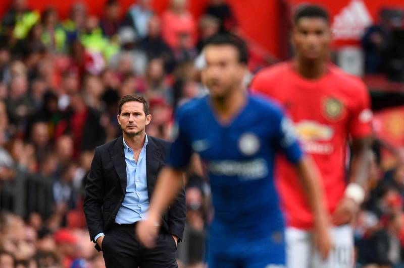 It was a tough first game in charge for Lampard. AFP