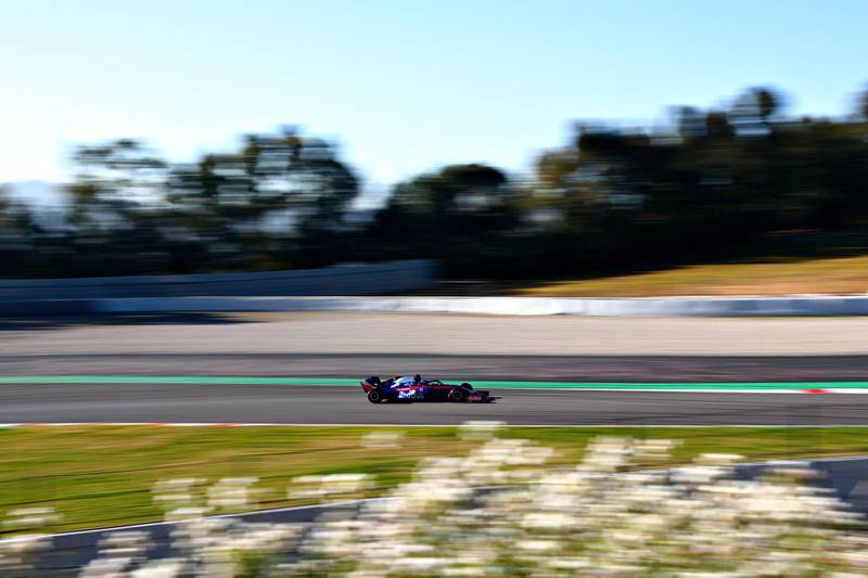 Alexander Albon driving the Scuderia Toro Rosso during day one of F1 Winter Testing at Circuit de Catalunya in Montmelo, Spain. Getty Images