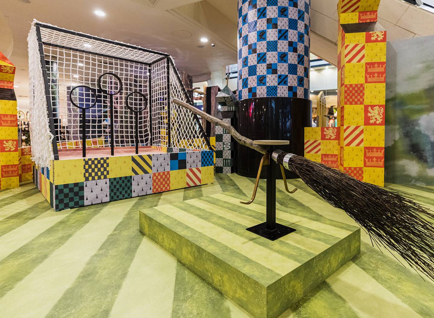 Visitors will be able to play a game of quidditch at Harry Potter: Celebrate Hogwarts in Abu Dhabi Mall. Photo: Abu Dhabi Mall