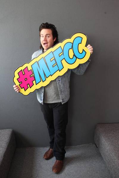 The Walking Dead actor Josh McDermitt at Comic Con. Courtesy MEFCC
