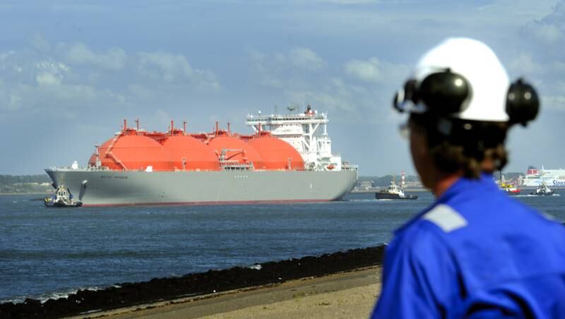 An LNG tanker ship. While Asia is the largest energy-consuming region, its gas market accounts for about the same amount of consumption as the US. EPA