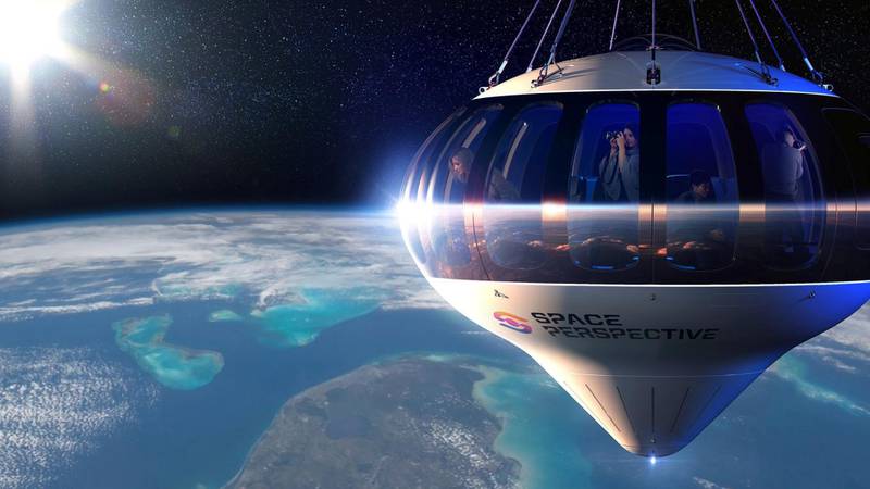 Tourists will soar to 100,000 feet (30,500 metres) in the space lounges and be rewarded with 360-degree views of Earth below