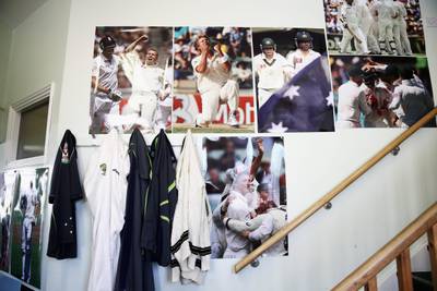 NOTTINGHAM, ENGLAND - JULY 09:  A general view inside the Australian Cricket Team Dressing Room at Trent Bridge on July 9, 2013 in Nottingham, England.  (Photo by Ryan Pierse/Getty Images) *** Local Caption ***  173175240.jpg
