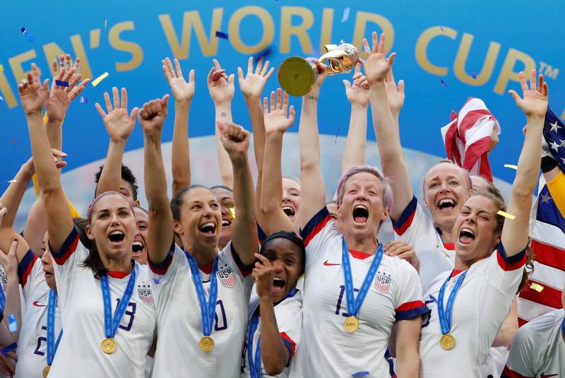 It is the first time that the US have won back-to-back World Cup titles in their history. Reuters