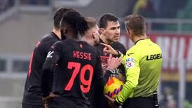 AC Milan furious as Napoli move up to second in Serie A after VAR cancels late equaliser