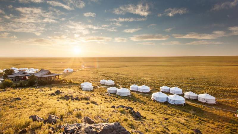 Three Camel Lodge in the Gobi Desert will open on May 10 as a sustainable choice for travellers in Mongolia. Courtesy Beyond Green