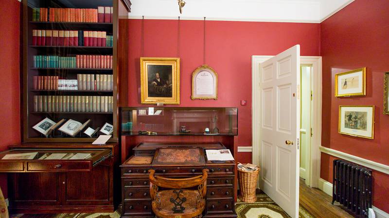 Charles Dickens's study, where he wrote The Pickwick Papers, Oliver Twist and Nicholas Nickleby. Photo: Charles Dickens Museum