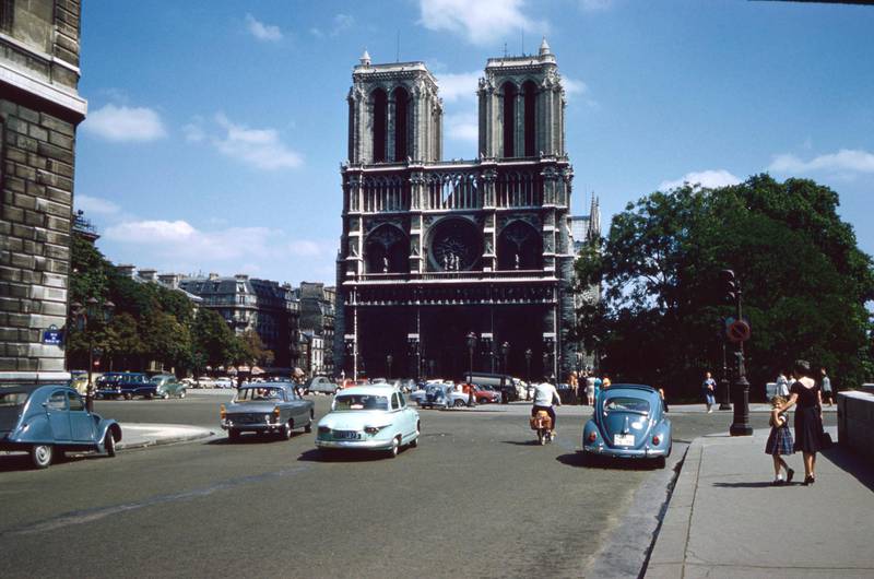 Notre Dame, Paris, France, 1961. (photo by: GHI/Universal History Archive via Getty Images)