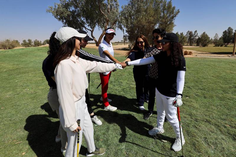 Lamia Al-Fhadi, who took up golf only five months ago, aims to ‘have the last laugh when I hopefully enter the Saudi national team’.