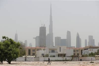A hazy hot day in Dubai. Chris Whiteoak / The National