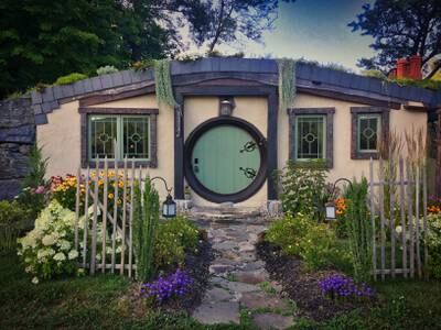 The hobbit house in Vermont cost the couple $350,000 and 6,000 hours in labour.  Photo: Cynthia Clayton