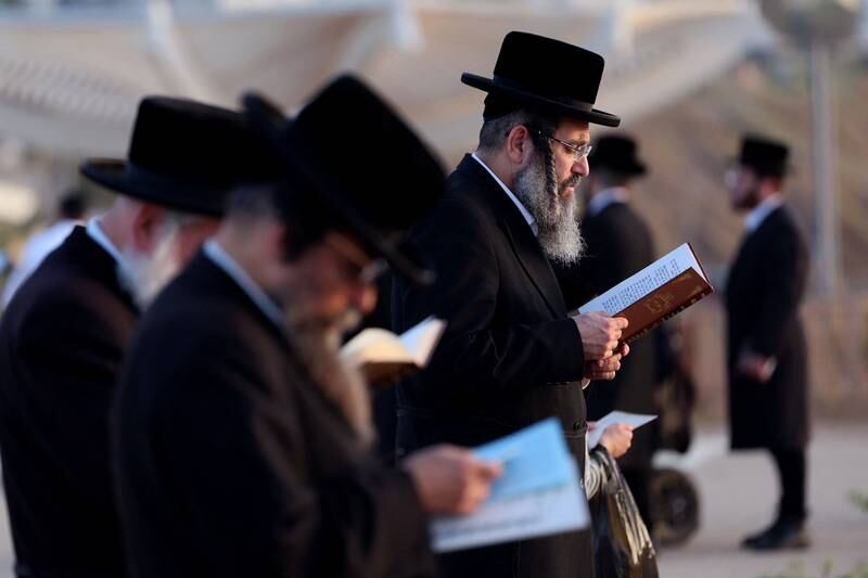 Worshippers make their way to synagogues throughout the first 10 days of Tishrei but attendance is usually at its peak on the day of Yom Kippur itself, which is also observed with a day-long fast. AFP