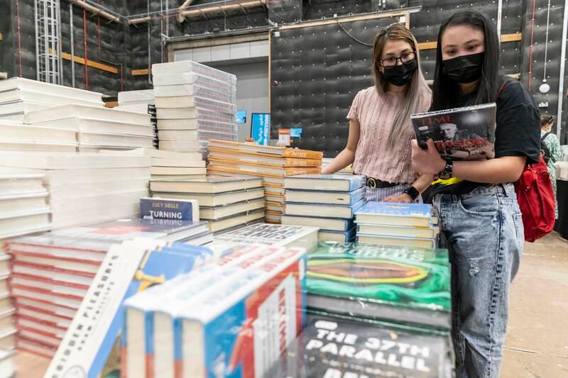 Taking place from Thursday until April 24, the Big Bad Wolf Books sale is being held at the Sound Stages in Dubai Studio City. All Photos: Antonie Robertson / The National