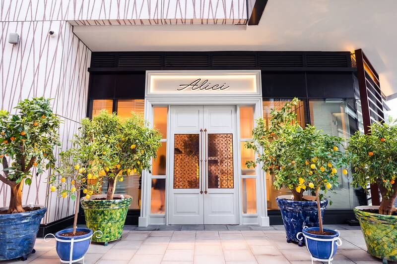 Alici, the Bluewaters restaurant is modelled after a seafood trattoria along Italy's Amalfi coast. Photo: Alici