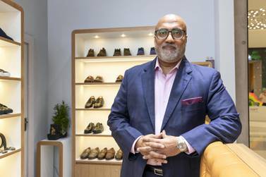 Nilesh Karani, managing director of King’s Traders, steered his 50-year-old family business towards hand-crafted and custom-made shoes in 2017. Antonie Robertson / The National