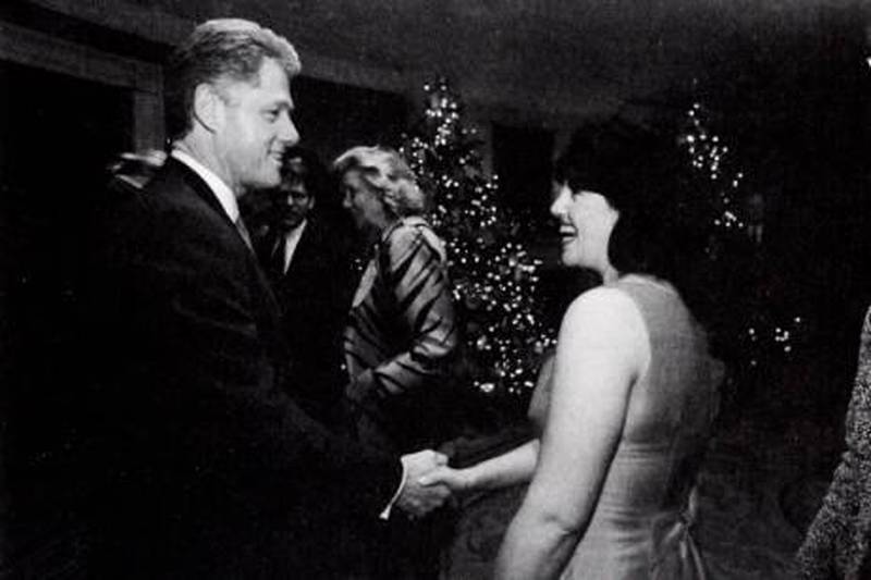 A Dec. 16, 1996 White House photo, taken from the two-volume set of evidence delivered to lawmakers Monday, Sept. 21, 1998, by the office of Independent Counsel Kenneth Starr, shows President Clinton and Monica Lewinsky at a Christmas party. Congress laid before a wary nation Monday the raw footage of the presidsent's grand jury testimony and 3,183 pages of evidence chronicling his relationship with Monica Lewinsky in explicit detail. (AP Photo/OIC)