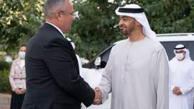 President Sheikh Mohamed meets Romanian Prime Minister Nicolae Ciuca - in pictures 