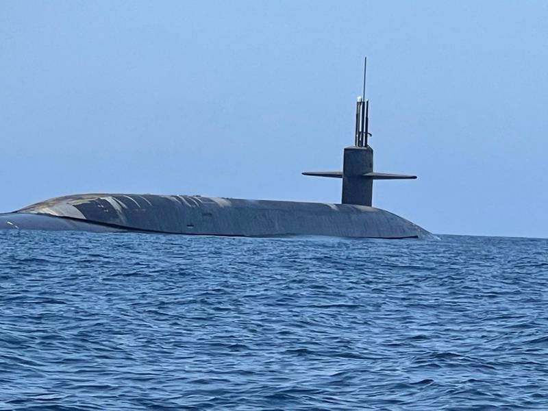 General Erik Kurilla, commander of Centom, conducted a visit aboard the USS West Virginia, a US Navy Ohio-class nuclear-powered ballistic missile submarine at an undisclosed location at sea in international waters in the Arabian Sea. Photo: US Central Command