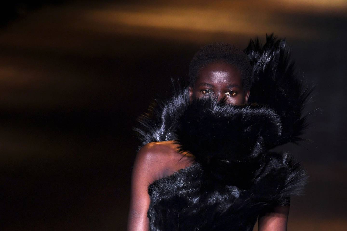 French high-end fashion brand Saint Laurent will stop using fur in its collections from next year, its parent company Kering has said.  (Photo by ALAIN JOCARD  /  AFP)