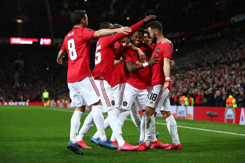Manchester United defeated Club Brugge 5-0 at Old Trafford. Getty Images