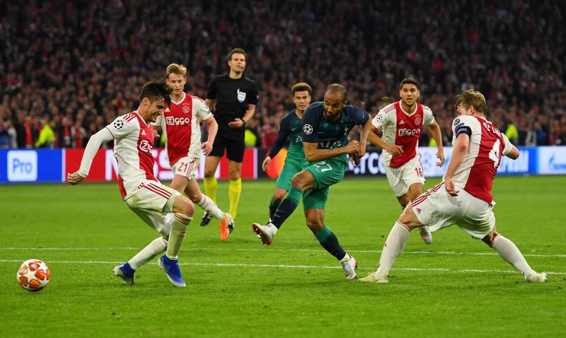 Game over as Tottenham's Lucas Moura scores his and Spurs' third goal to complete a 3-2 win to see the North London club advance to the Champions League final on June 1 in Madrid where they will face Liverpool. Reuters