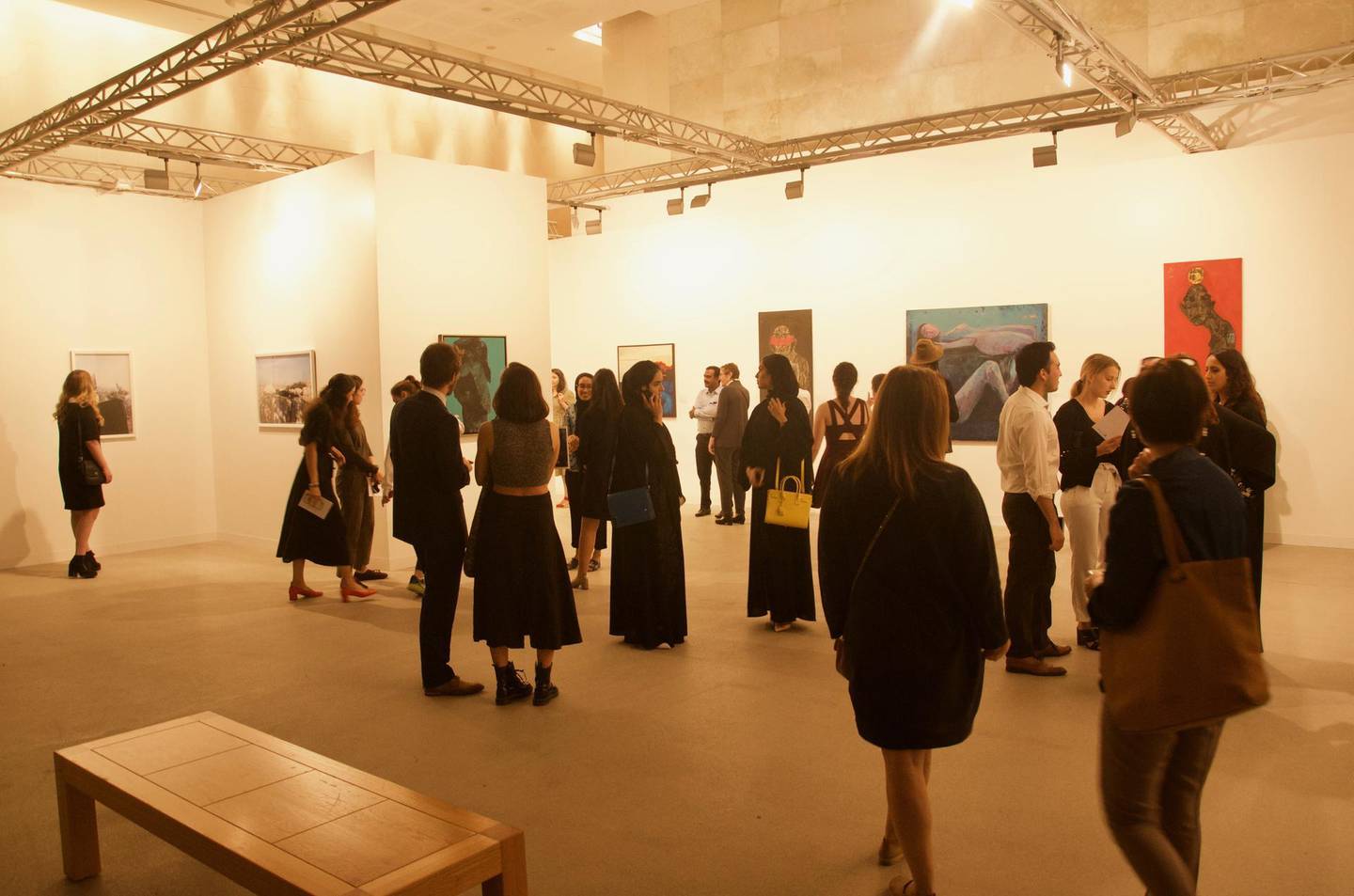 From the opening of the exhibition Within/Without at Manarat Al Saadiyat. Courtesy of NYU Abu Dhabi