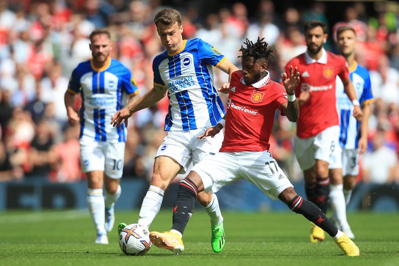 Fred 4 - Played in the holding midfielder role after a positive pre-season, but it wasn’t a positive afternoon for him. Set Rashford free, then gave the ball away, before winning it back, on eight minutes. Tried his luck from distance after 35. No reaction to stop Brighton’s second and brought off after 52 – he wasn’t happy.  

AFP
