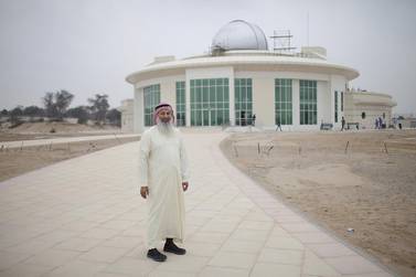Hasan Al Harriri, chief executive of Dubai Astronomy Group, says the Al Thuraya Astronomy Centre in Dubai will open in April 2017.  Anna Nielsen for The National

