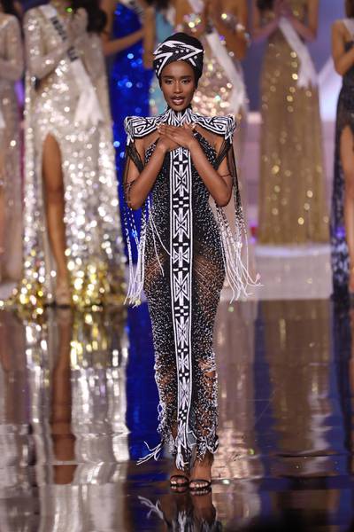 Miss Universe 2019 Zozibini Tunzi of South Africa. Getty Images
