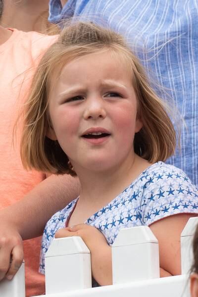 Savannah Phillips,  Mia Tindall and Isla Phillips attend the Festival of British Eventing at Gatcombe Park
