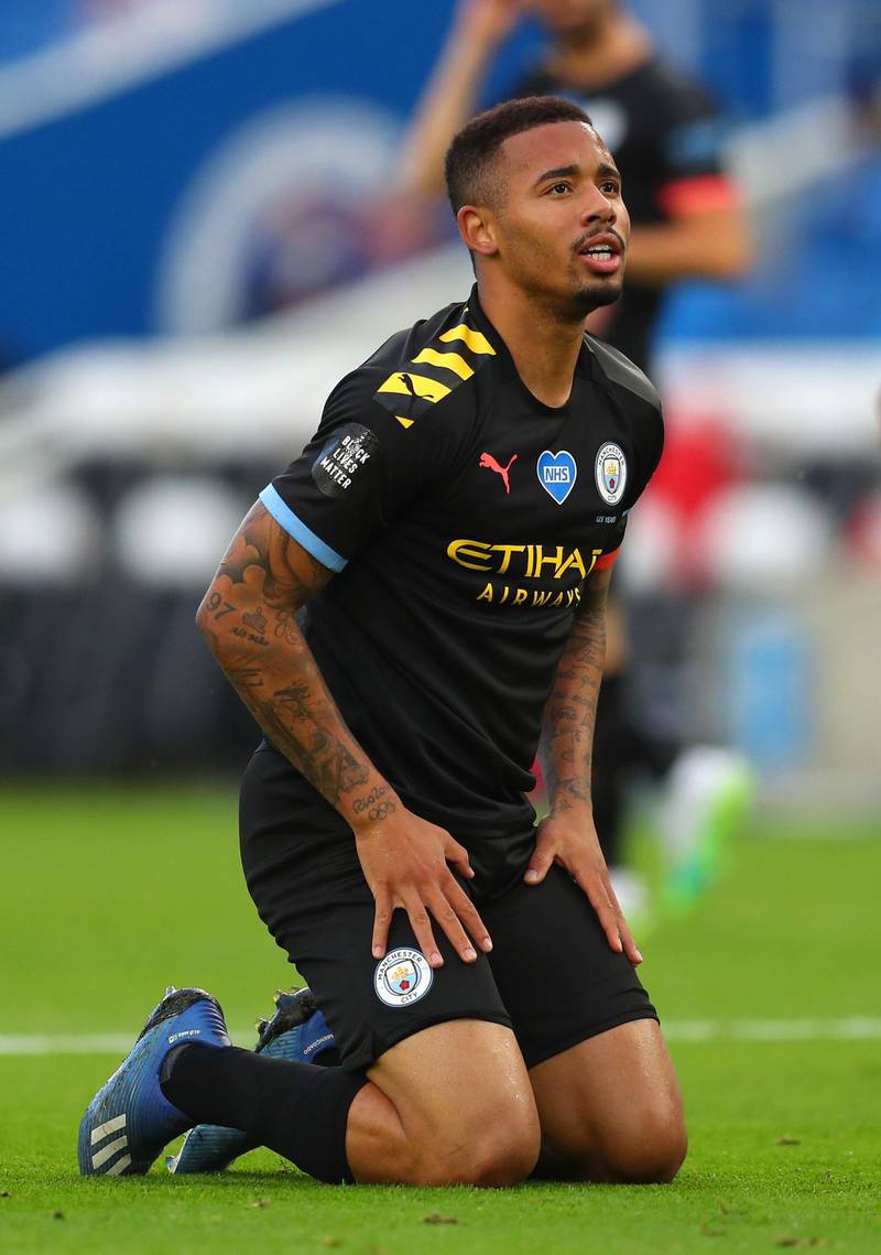 Gabriel Jesus – 7, Profited from Rodri’s flick on to net from close range for City’s second, and hit the cross bar, too. Getty