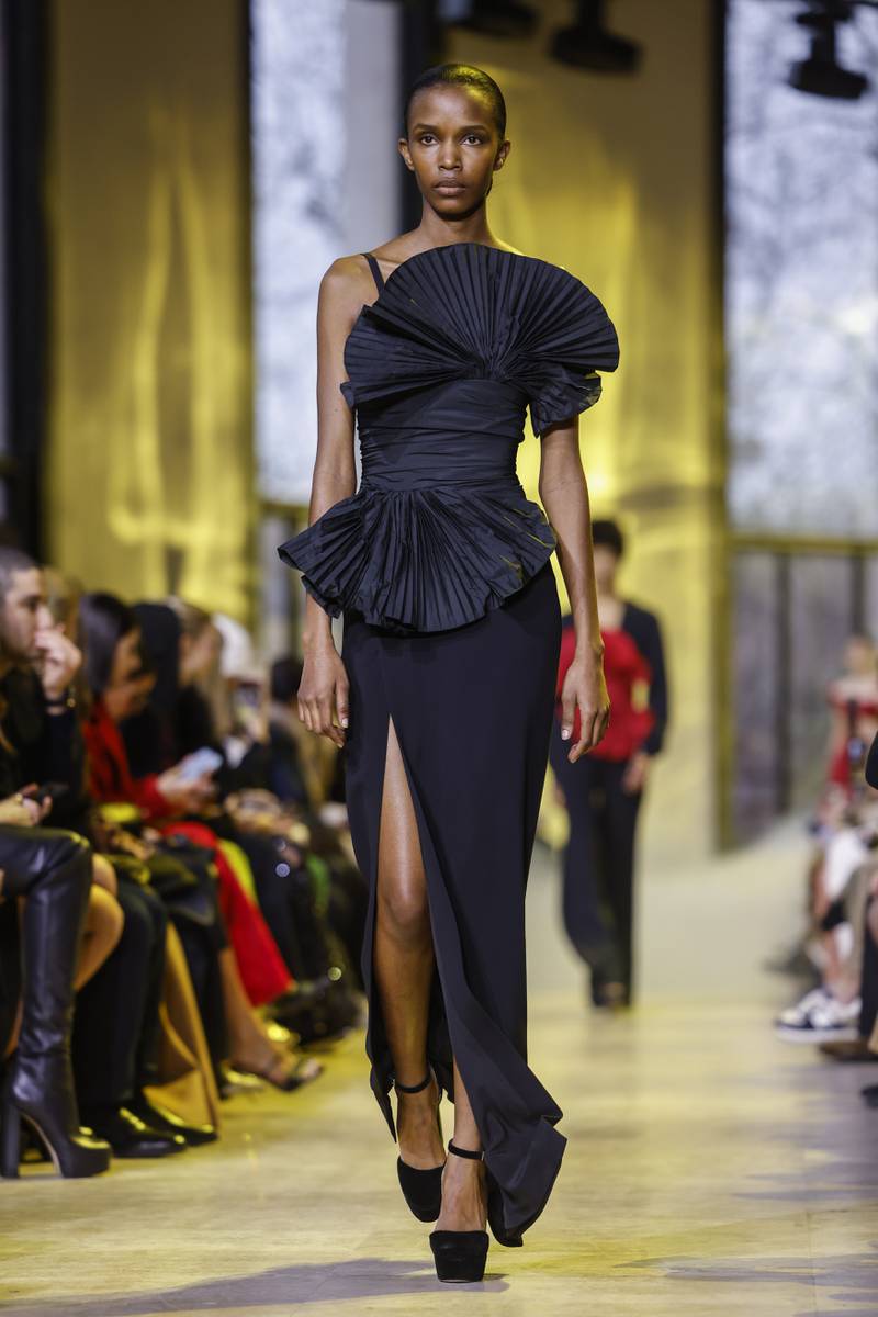 Elie Saab offers a new pragmatism at Paris Fashion Week