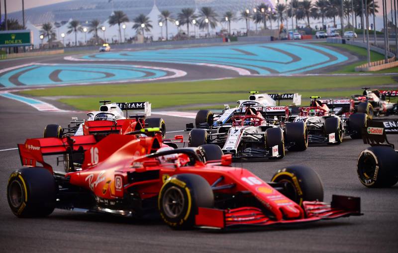 Action from the start of the race. Reuters