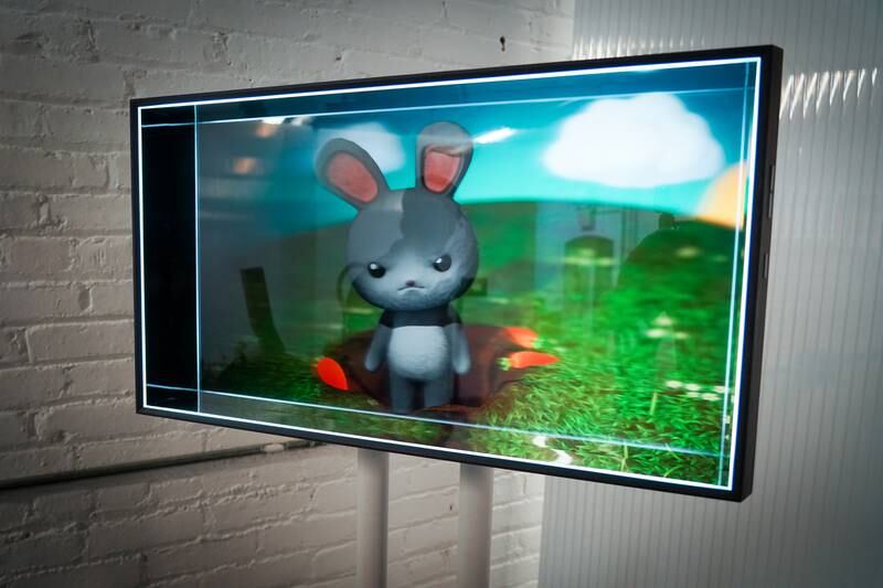 Uncle Rabbit is a holographic character powered by ChatGPT