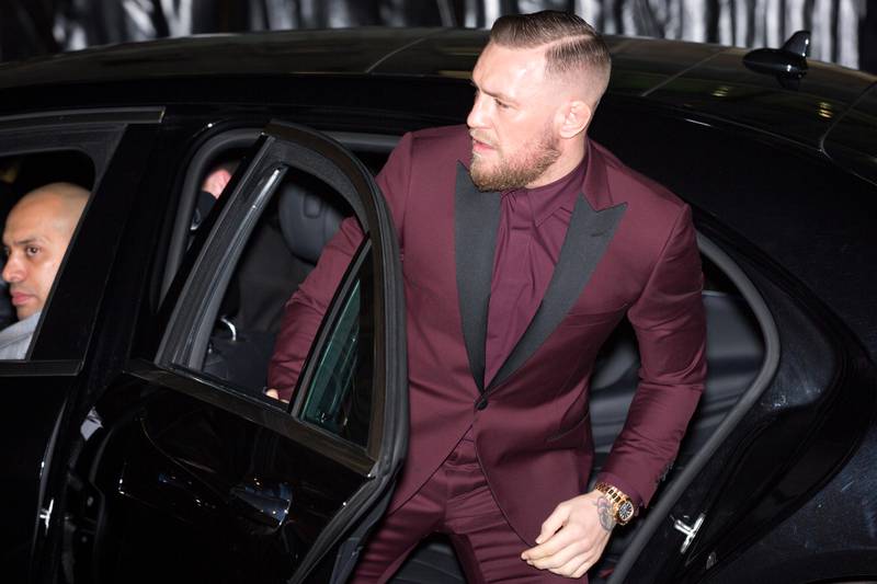 Conor McGregor at the British Fashion Awards in London on December 4, 2017.