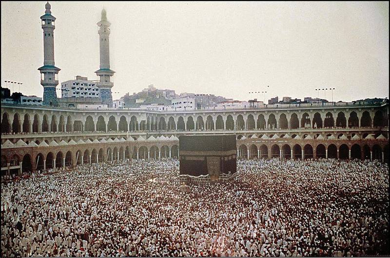 Pilgrims perform Hajj in Makkah in May 1988. A month before, a fire swept through tents in Mina, killing at least 30 people. AFP