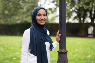 Mandatory Credit: Photo by Vickie Flores/Shutterstock (9886779g)Writer and politician, Rabina Khan poses for photographs in Wapping, Tower Hamlets the day before announcing that she has joined the Liberal Democrats party.Rabina Khan photo shoot, London, UK - 28 Aug 2018