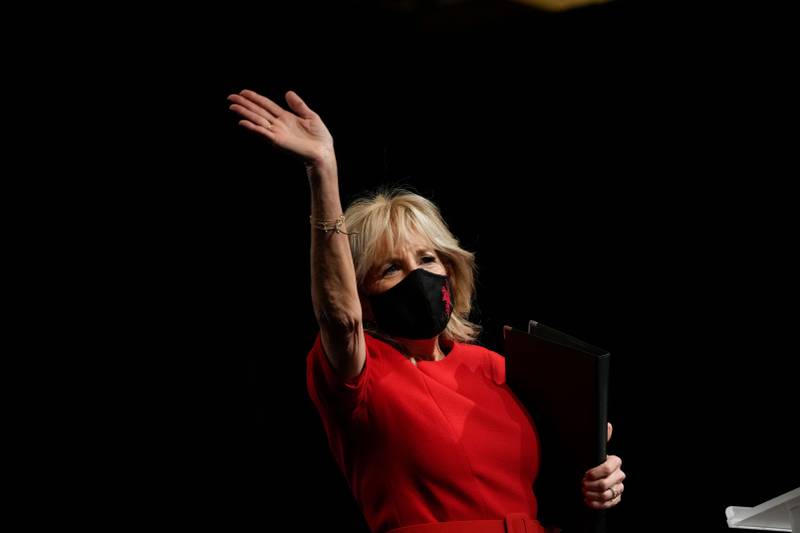 First lady Jill Biden has been cleared of the coronavirus and can now leave South Carolina. AFP
