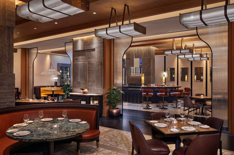 Sleek New York City-born Italianm restaurant Scarpetto is one of several dining options at the Waldorf Astoria Lusail, Doha. Photo: Hilton