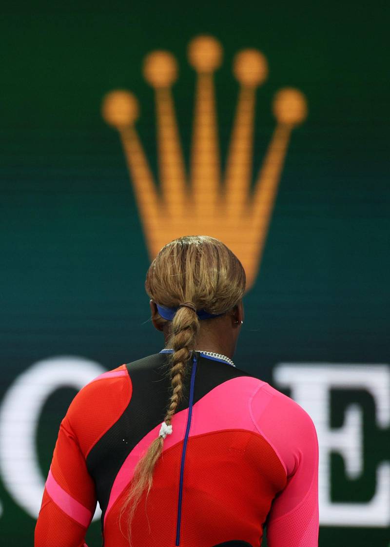 United States' Serena Williams during her Australian Open quarter-final win against Simona Halep of Romania at Melbourne Park on Tuesday, February 16. Reuters