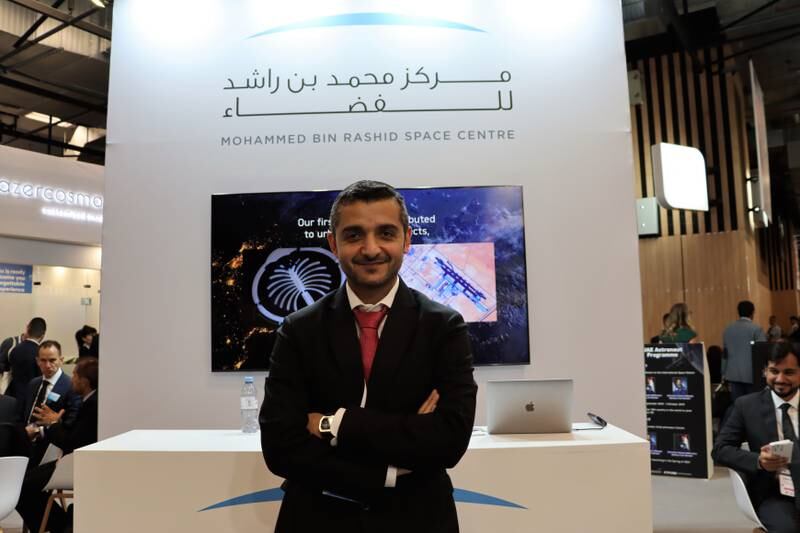 Hamad Al Marzooqi, UAE's Moon mission director, attends the IAC 2022 in Paris.