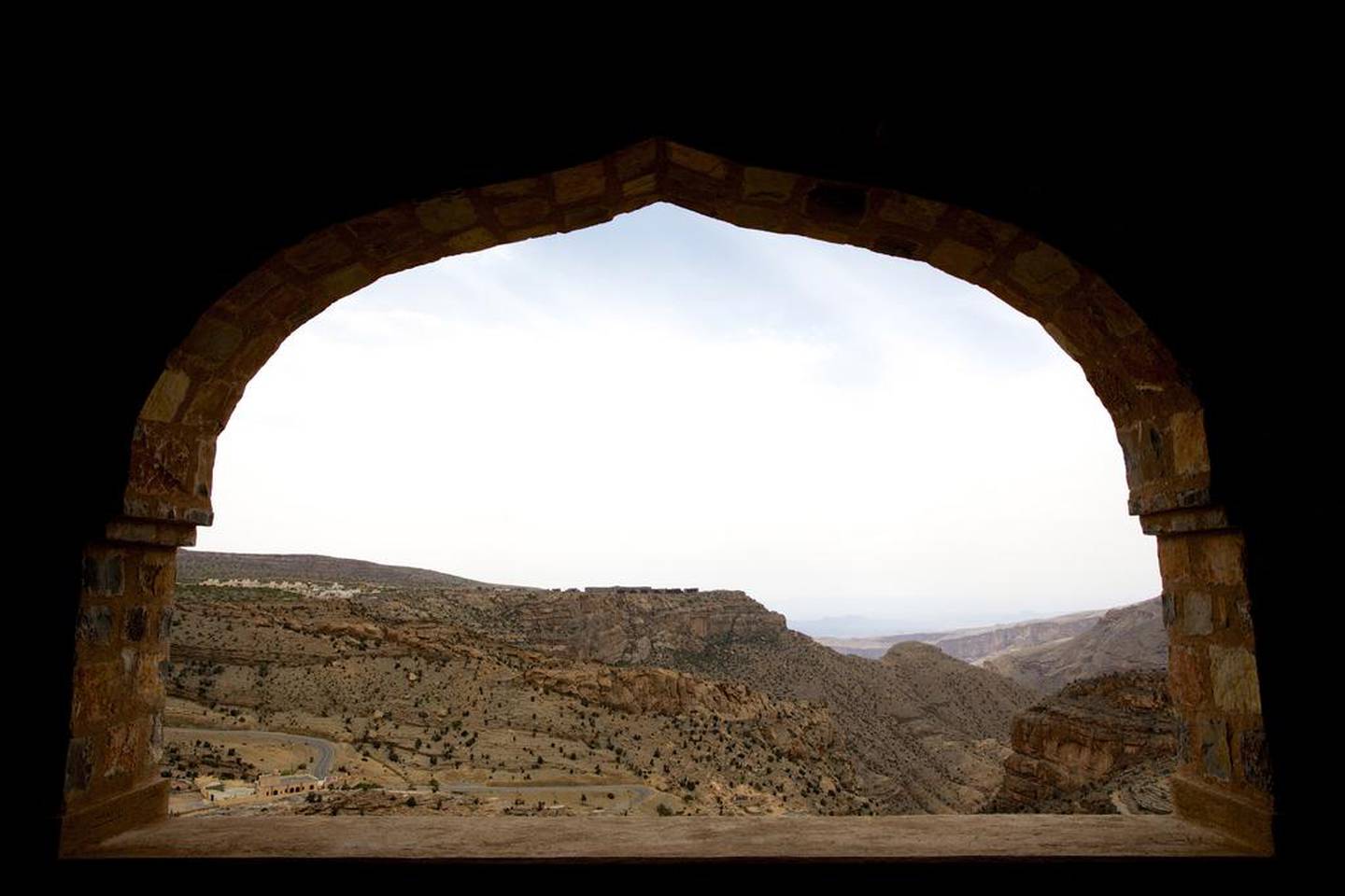 Alila Jabal Akhdar overlooks the Jebel Akhdar range in Oman. Courtesy Alila Hotels and Resorts