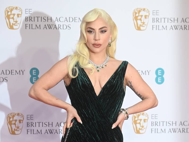 Lady Gaga attends the 2022 EE BAFTA Film Awards at the Royal Albert Hall in London, Britain. EPA