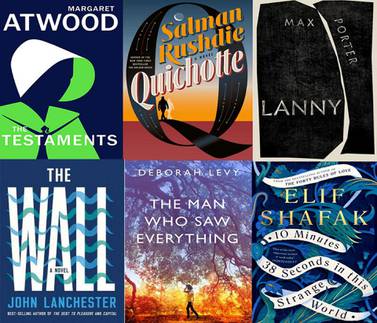 Six of the novels longlisted for the 2019 Booker Prize