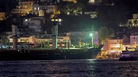 Grain ship from Ukraine runs aground in Istanbul, halting traffic