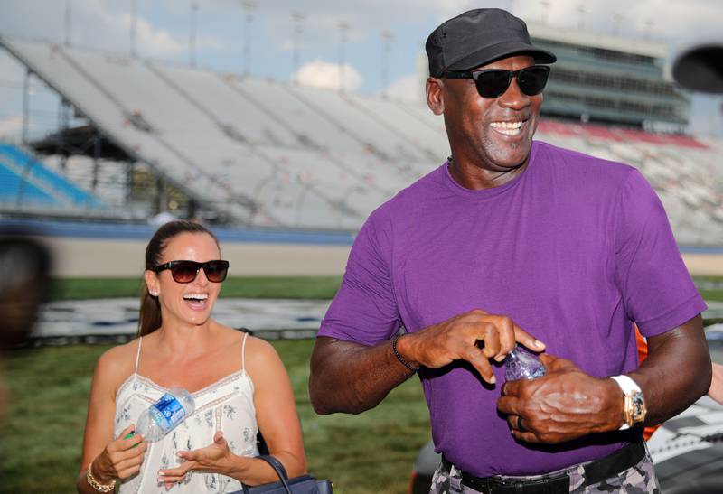 Jordan is co-owner of 23XI Racing with Yvette Prieto. Getty Images / AFP
