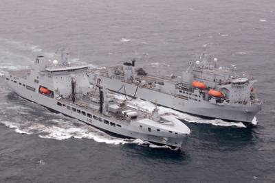 The RFA Argus, right, will be sent to the Eastern Mediterranean. PA