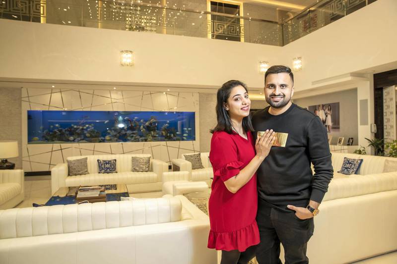 DUBAI, UNITED ARAB EMIRATES. 06 FEBRUARY 2021. The home of Adel and Sana Sajan for an interiors feature. (Photo: Antonie Robertson/The National) Journalist: David Tusing. Section: Luxury.