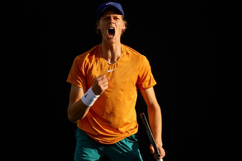 Jannick Sinner battled past Pablo Carreno Busta over three close sets to reach the Miami Open fourth round. Getty