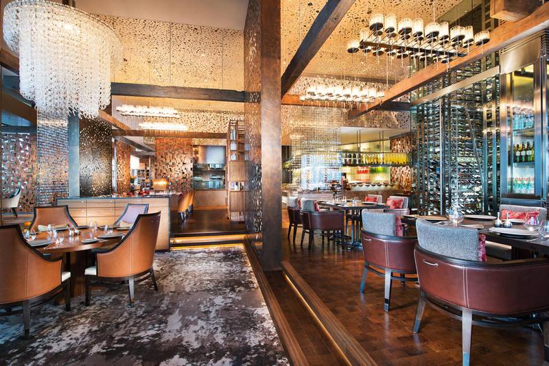 The Scena Italian restaurant, which also serves the hotel's buffet breakfasts. Courtesy of Ritz Carlton Shanghai